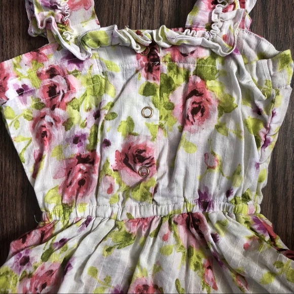 Little Minis Square Neck Floral Shorty - Picture 5 of 6